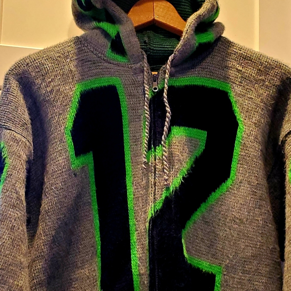 12TH Man Seahawks Wool Hoodie
